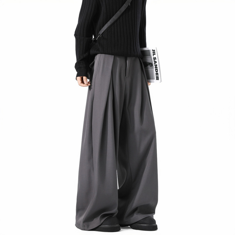 Korean Men Formal Wear - Oversized Suit Pants Men Fashion Society