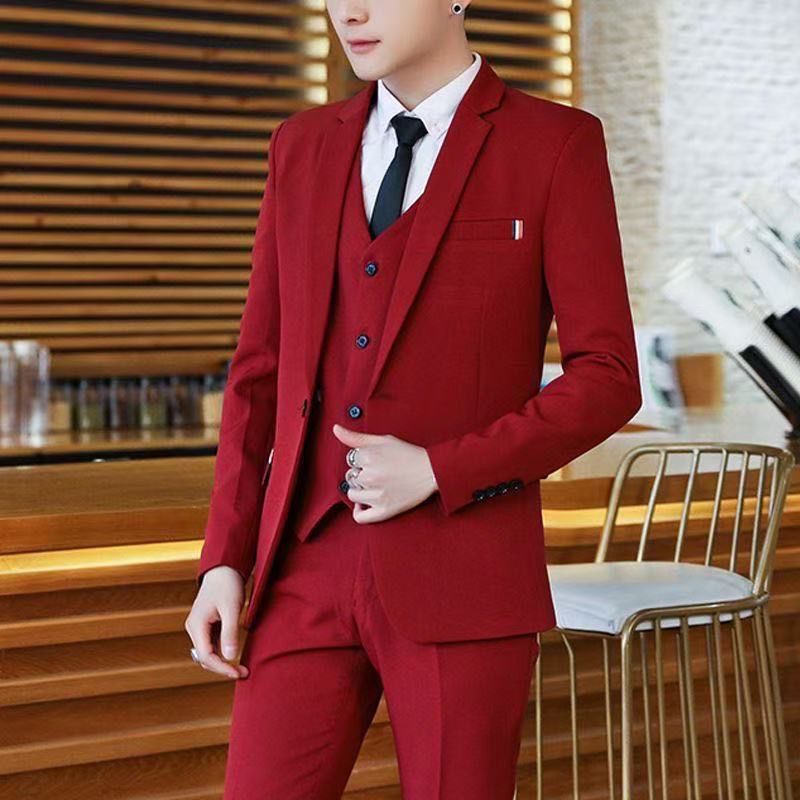 Men's 2 Piece Slim Fit Suit Ko - đánh giá và giá Korean Men Formal Wear