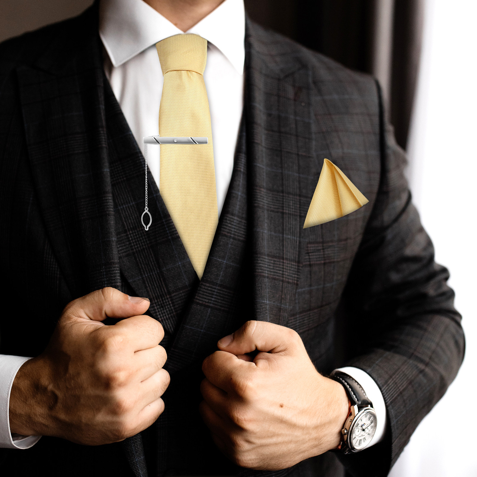 5 pcs Tie Set: Necktie Pocket  - đánh giá và giá Mens Formal