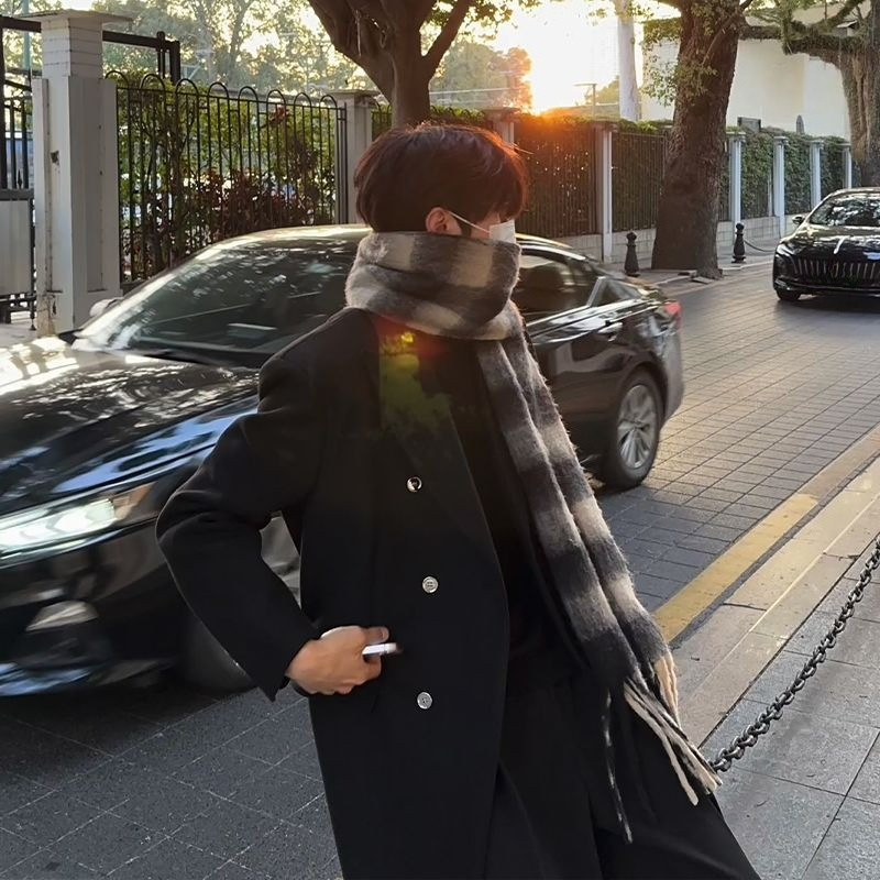 Korean Inspired Men's Wool Ove - đánh giá và giá Korean Men Formal Wear