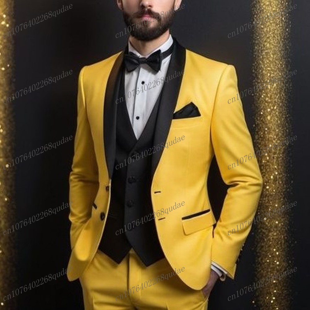 New Yellow And Black Formal Me - đánh giá và giá Formal Wear For Men Yellow