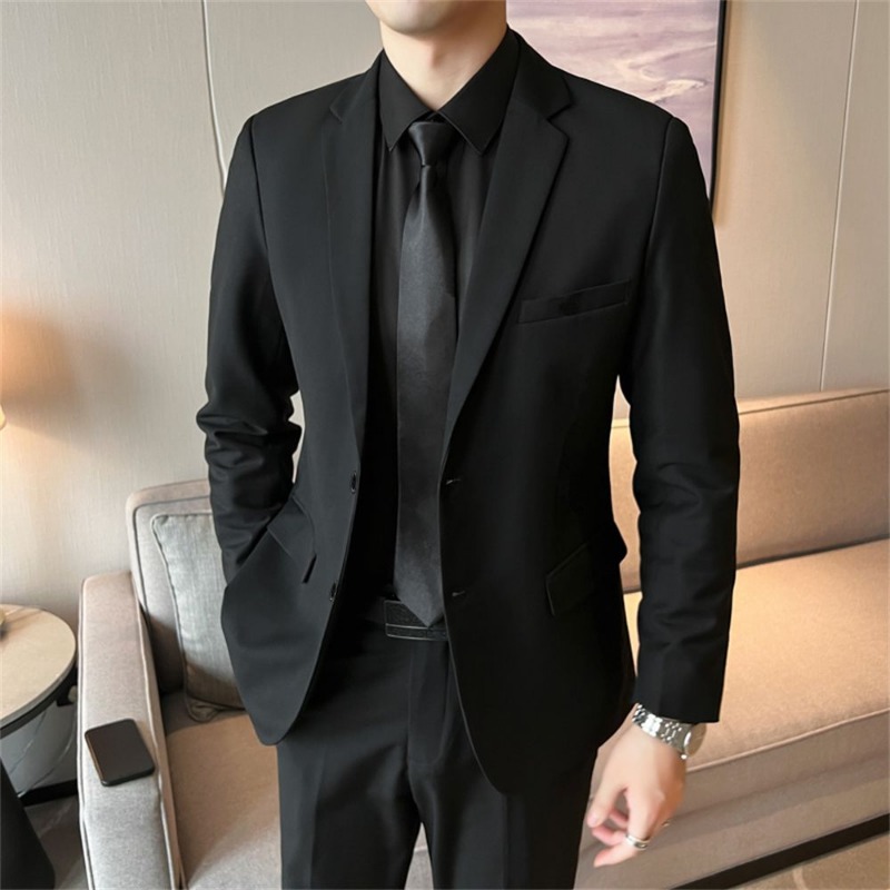 Men‘s 2 Piece Slim Fit Suit Se - đánh giá và giá Korean Men Formal Wear