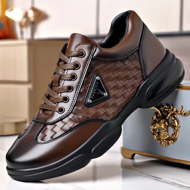 New Men Leather Shoes Platform - đánh giá và giá Men Formal Wear With Sneakers