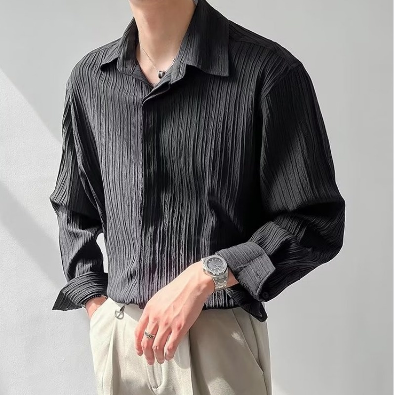 Black Apricot White Long-sleev - đánh giá và giá Korean Men Formal Wear